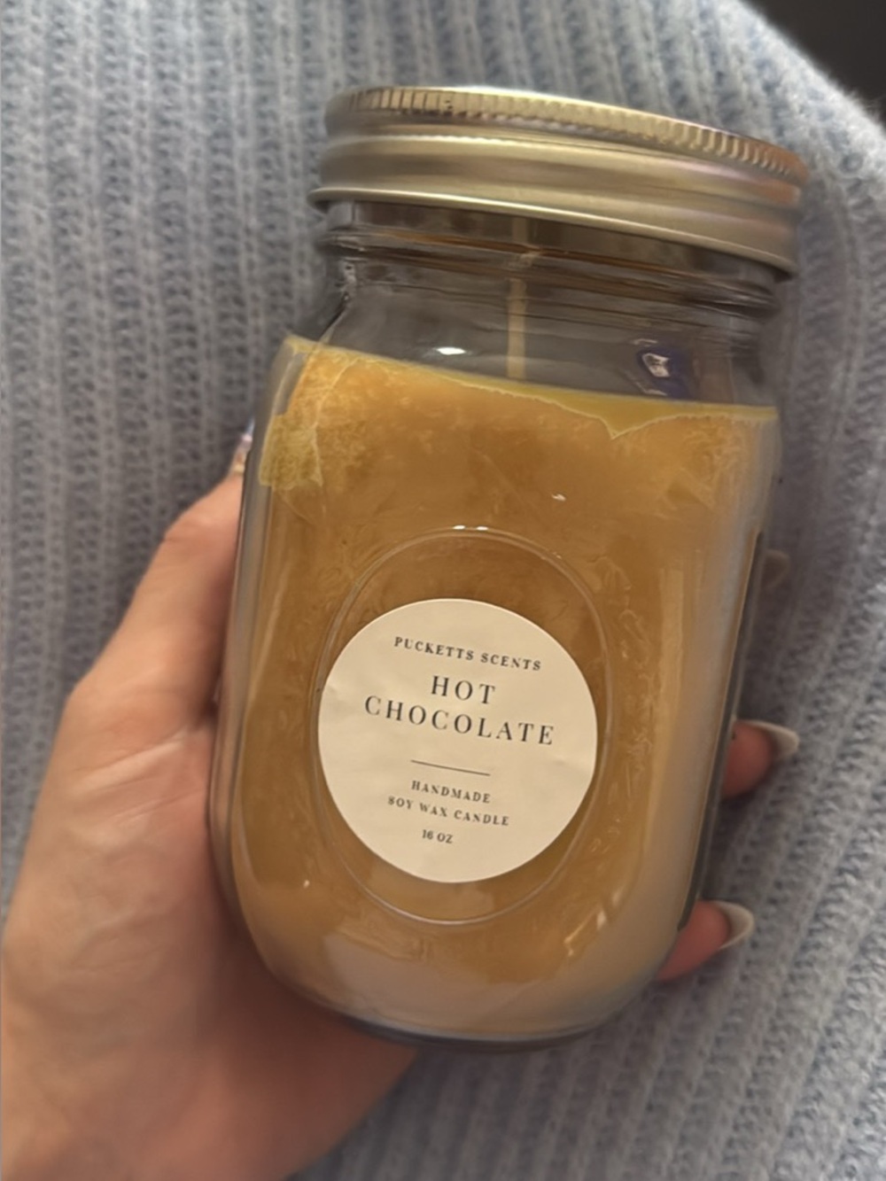 Hot Chocolate Soy Wax Candle - Brown